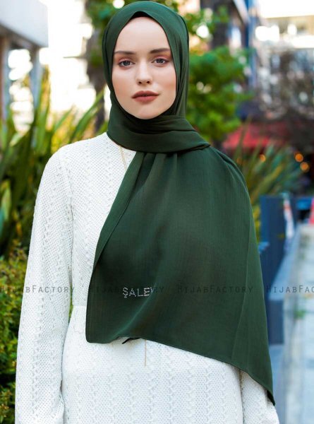 Emira - Mörkgrön Hijab - Sal Evi