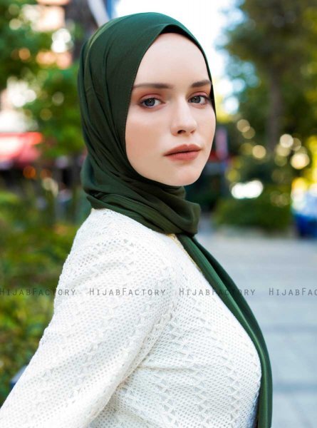 Emira - Mörkgrön Hijab - Sal Evi