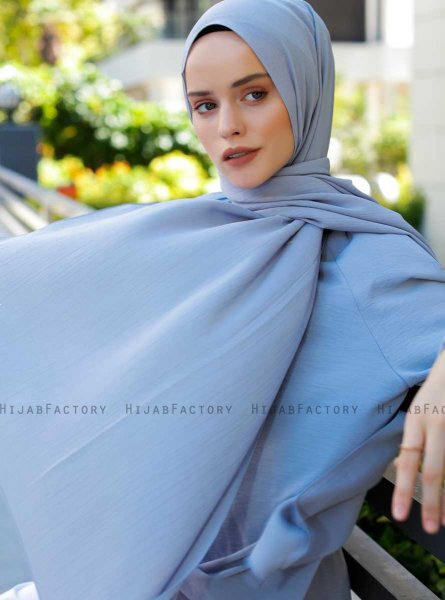 Emira - Ljusgrå Hijab - Sal Evi