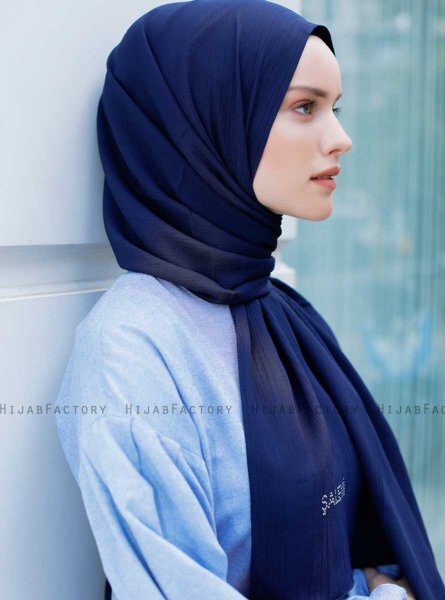 Emira - Marinblå Hijab - Sal Evi