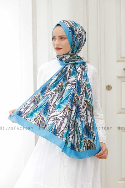 Lilja Mönstrad Twill Hijab - Sal Evi
