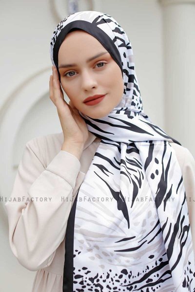 Whirlpool Mönstrad Twill Hijab - Sal Evi