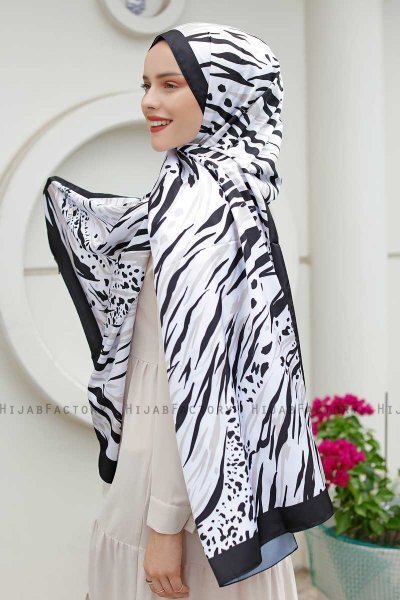 Whirlpool Mönstrad Twill Hijab - Sal Evi