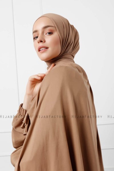 Sibel - Brun Jersey Hijab