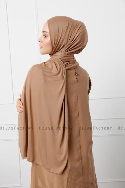 Sibel - Brun Jersey Hijab