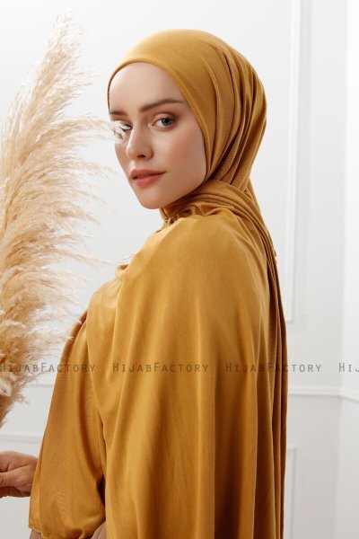 Sibel - Senapsgul Jersey Hijab