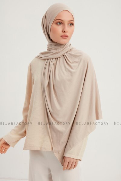 Sibel - Dark Nude Jersey Hijab