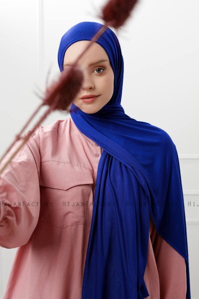 Sibel - Blå Jersey Hijab