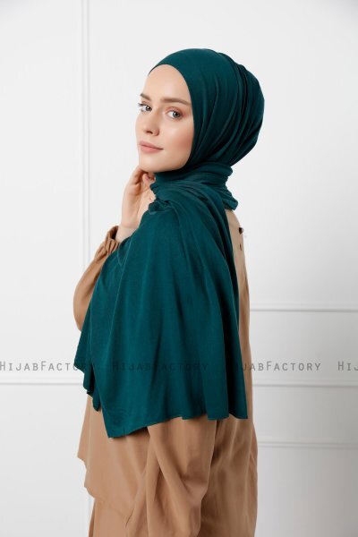Sibel - Mörkgrön Jersey Hijab
