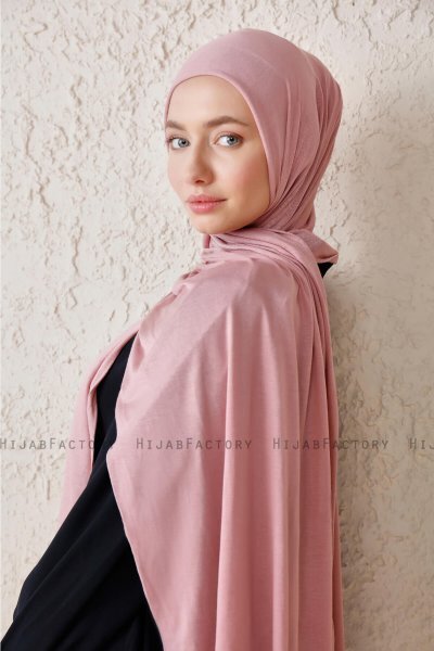 Sibel - Gammelrosa Jersey Hijab
