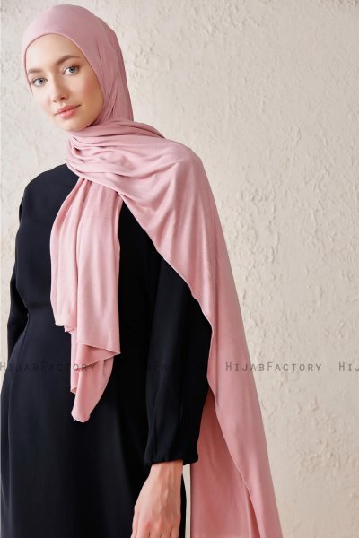 Sibel - Gammelrosa Jersey Hijab