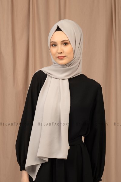 Yildiz - Beige Crepe Chiffon Hijab