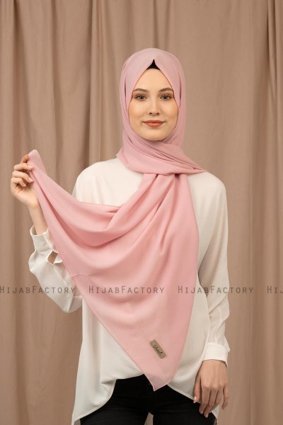 Yildiz - Gammelrosa Crepe Chiffon Hijab