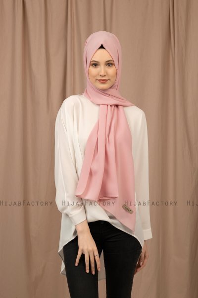 Yildiz - Gammelrosa Crepe Chiffon Hijab