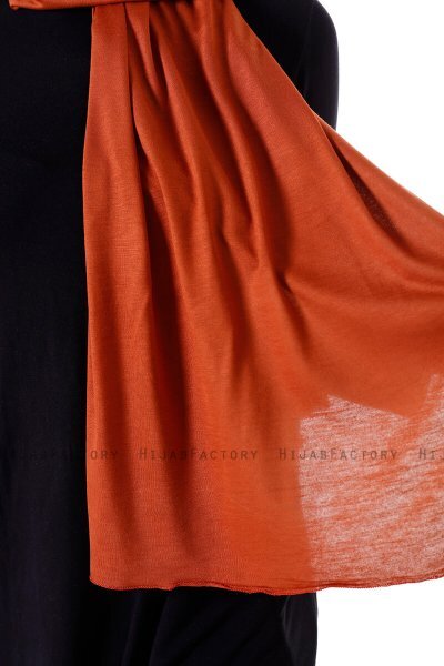 Seda - Tegelröd Jersey Hijab - Ecardin
