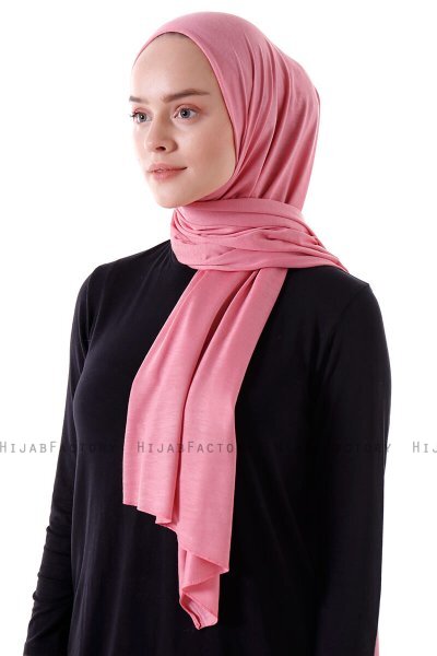 Seda - Mörkrosa Jersey Hijab - Ecardin