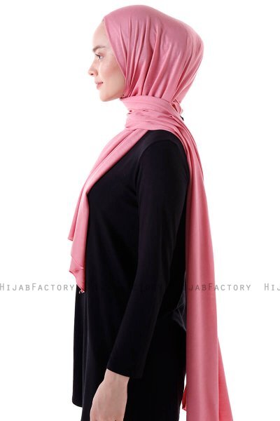 Seda - Mörkrosa Jersey Hijab - Ecardin