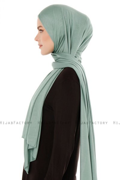 Seda - Grön Jersey Hijab - Ecardin