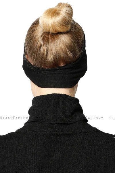 Cemre - Svart Bandana Underslöja