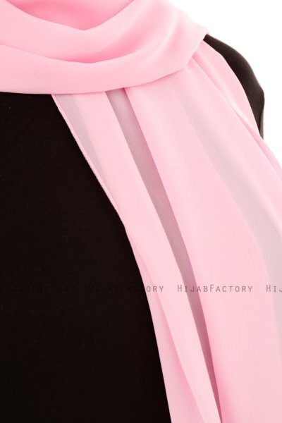 Derya - Rosa Praktisk Chiffon Hijab