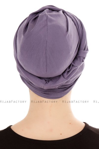 Belinay - Mörklila Turban - Ecardin