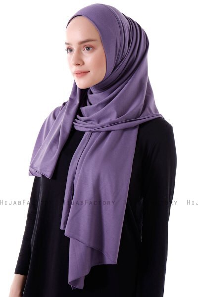 Hanfendy - Mörklila Praktisk One Piece Hijab