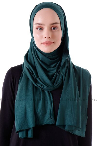Hanfendy - Mörkgrön Praktisk One Piece Hijab