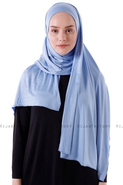 Hanfendy - Ljusblå Praktisk One Piece Hijab