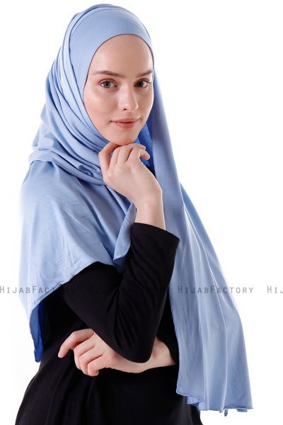 Hanfendy - Ljusblå Praktisk One Piece Hijab