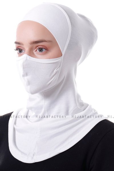 Damla - Creme Ninja Hijab Mask Underslöja