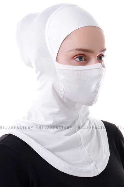 Damla - Creme Ninja Hijab Mask Underslöja