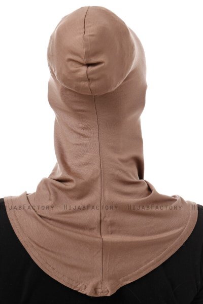 Damla - Mörk Taupe Ninja Hijab Mask Underslöja