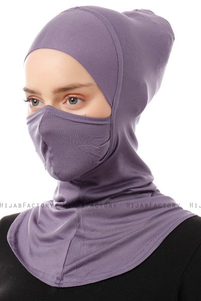 Damla - Lila Ninja Hijab Mask Underslöja