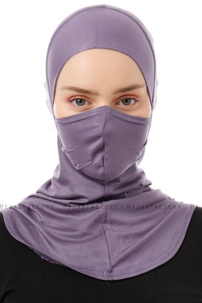 Damla - Lila Ninja Hijab Mask Underslöja