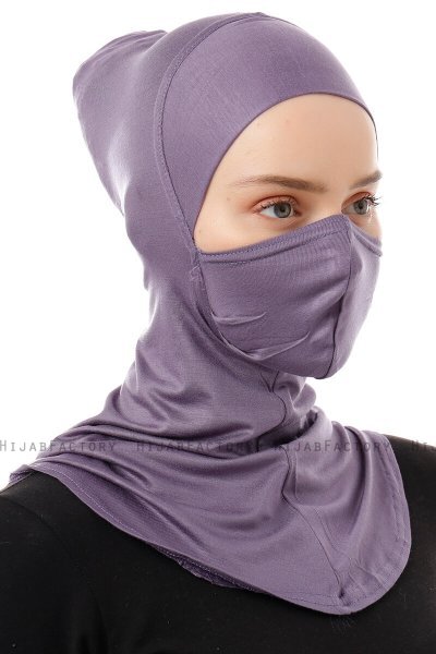 Damla - Lila Ninja Hijab Mask Underslöja