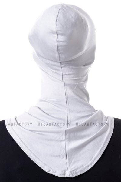Damla - Ljusgrå Ninja Hijab Mask Underslöja