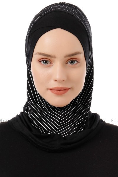 Babe Cross - Svart & Vit One-Piece Al Amira Hijab