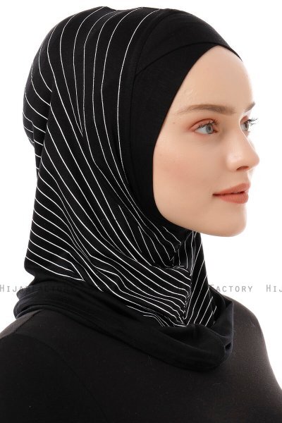 Babe Cross - Svart & Vit One-Piece Al Amira Hijab