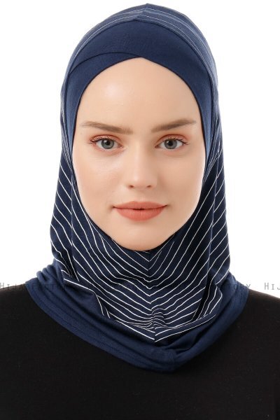 Babe Cross - Marinblå One-Piece Al Amira Hijab