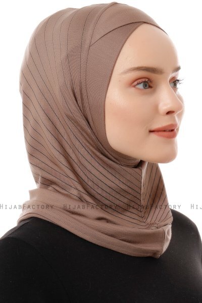 Babe Cross - Mörk Taupe One-Piece Al Amira Hijab