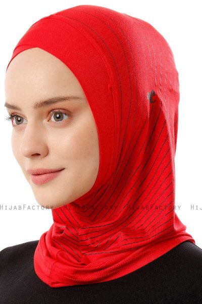 Babe Cross - Röd One-Piece Al Amira Hijab
