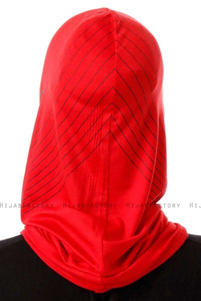 Babe Cross - Röd One-Piece Al Amira Hijab