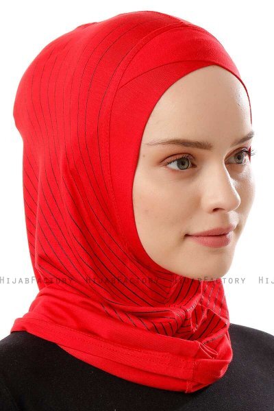 Babe Cross - Röd One-Piece Al Amira Hijab
