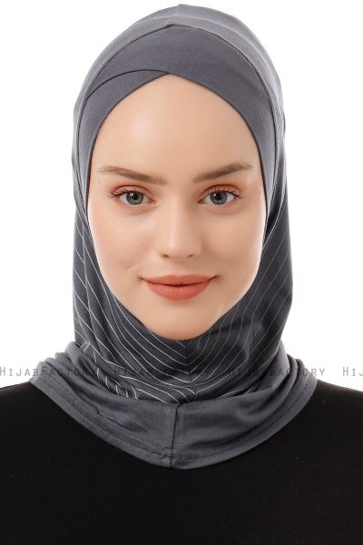 Babe Cross - Mörkgrå One-Piece Al Amira Hijab