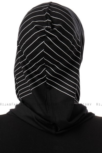 Babe Plain - Svart & Vit One-Piece Al Amira Hijab