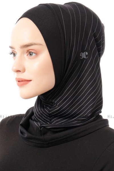 Babe Plain - Svart & Ljusgrå One-Piece Al Amira Hijab