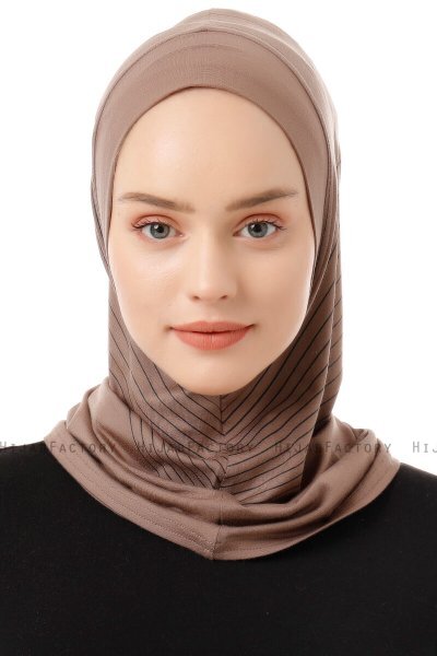Babe Plain - Mörk Taupe One-Piece Al Amira Hijab