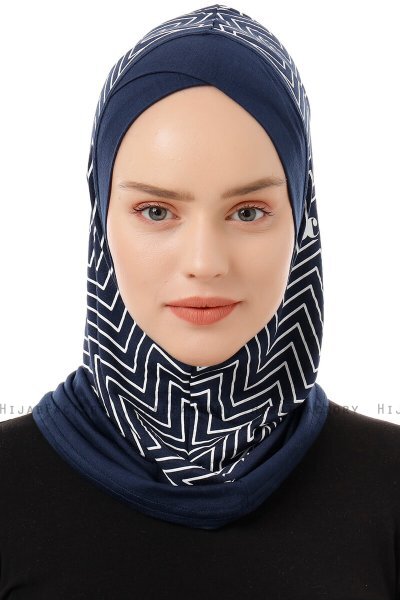 Silva Cross - Marinblå One-Piece Al Amira Hijab