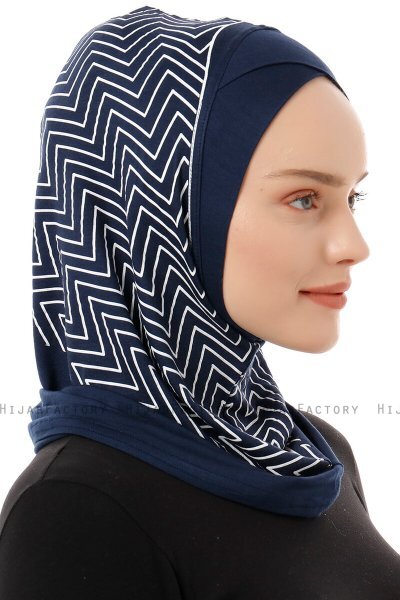 Silva Cross - Marinblå One-Piece Al Amira Hijab