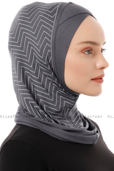 Silva Cross - Mörkgrå One-Piece Al Amira Hijab